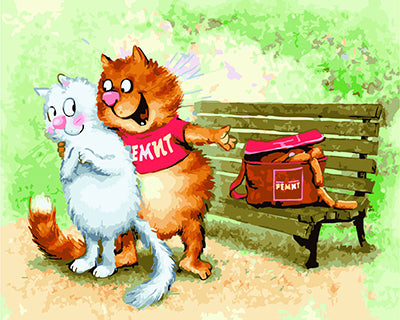 Cartoon Malen nach Zahlen GX22657