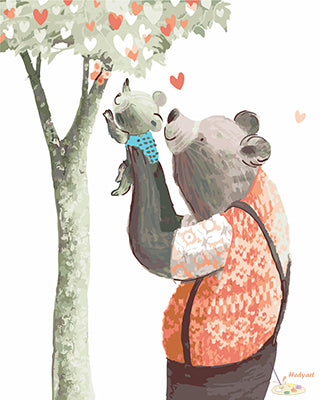 Tier Malen nach Zahlen GX22678