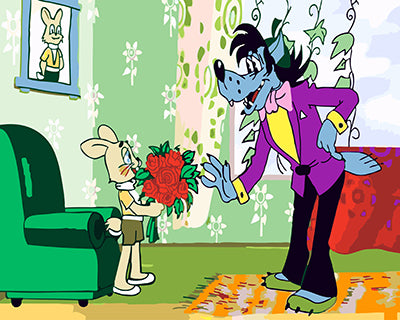 Cartoon Malen nach Zahlen GX22760