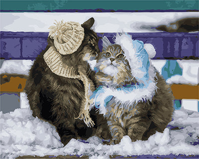 Hund & Katze Malen nach Zahlen GX22791