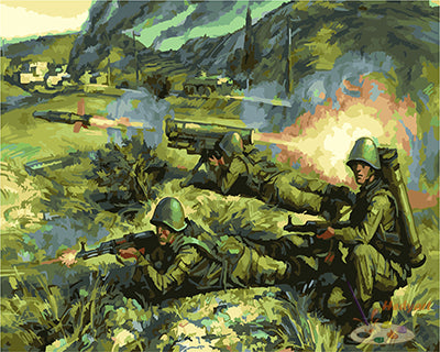 Militär Malen nach Zahlen GX22879