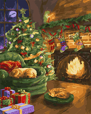 Hund & Katze Malen nach Zahlen GX22894