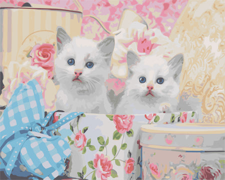 Hund & Katze Malen nach Zahlen GX22924