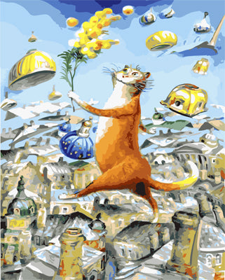 Hund & Katze Malen nach Zahlen GX22948