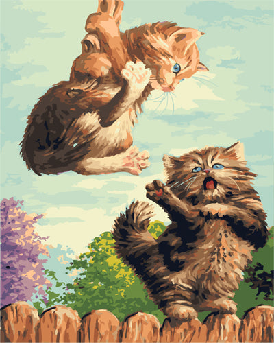 Hund & Katze Malen nach Zahlen GX22955