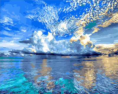 Meereslandschaft Malen nach Zahlen GX23038