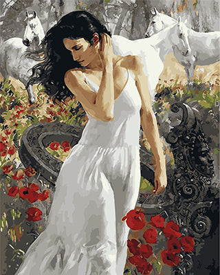 Porträt Malen nach Zahlen GX23048