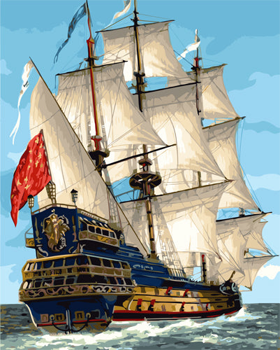 Meereslandschaft Malen nach Zahlen GX23186