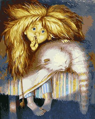 Cartoon Malen nach Zahlen GX23222