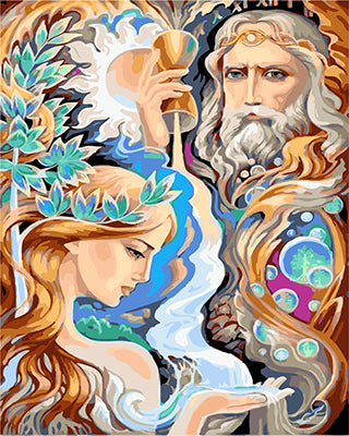 Abstrakt Malen nach Zahlen GX23267