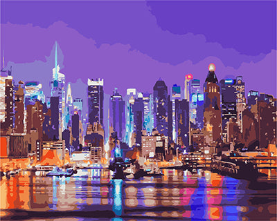 Stadt Malen nach Zahlen GX23271