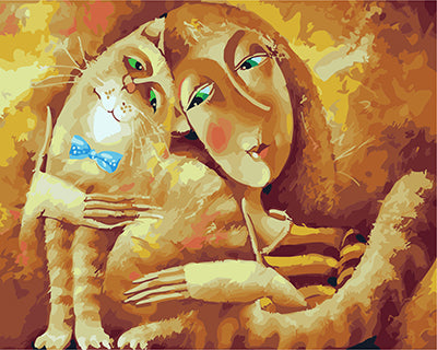 Abstrakt Malen nach Zahlen GX23309