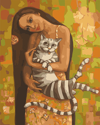 Abstrakt Malen nach Zahlen GX23310