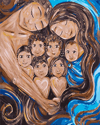 Porträt Malen nach Zahlen GX23315