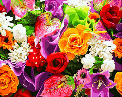 Blume Malen nach Zahlen GX23407