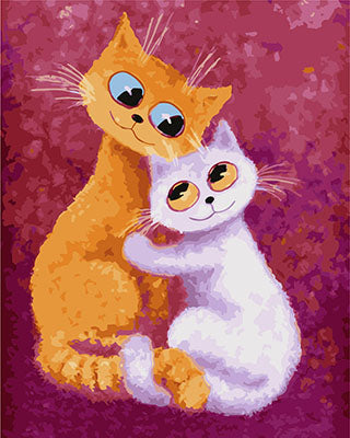 Hund & Katze Malen nach Zahlen GX23408