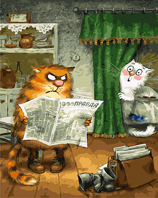 Hund & Katze Malen nach Zahlen GX23511