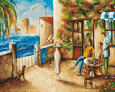 Abstrakt Malen nach Zahlen GX23523