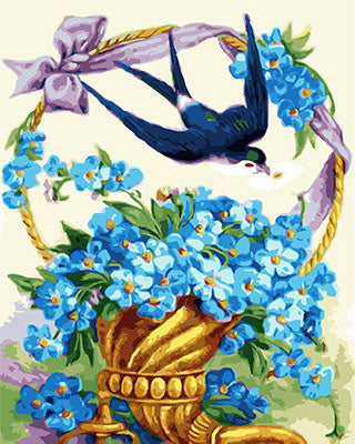 Blume Malen nach Zahlen GX23530