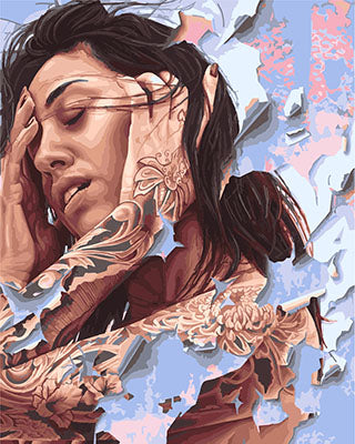 Porträt Malen nach Zahlen GX23539