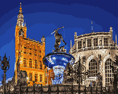 Stadt Malen nach Zahlen GX23560