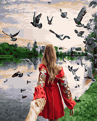 Porträt Malen nach Zahlen GX23561