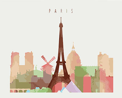 Stadt Malen nach Zahlen GX23688