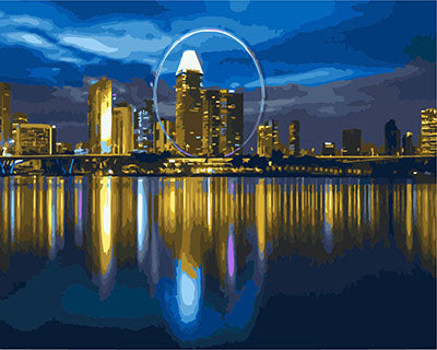 Stadt Malen nach Zahlen GX23690