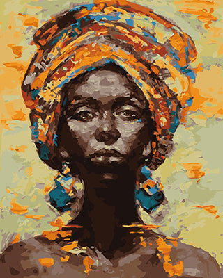 Porträt Malen nach Zahlen GX23704