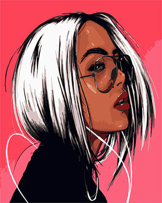 Porträt Malen nach Zahlen GX23711