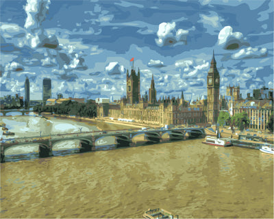 Stadt Malen nach Zahlen GX23724