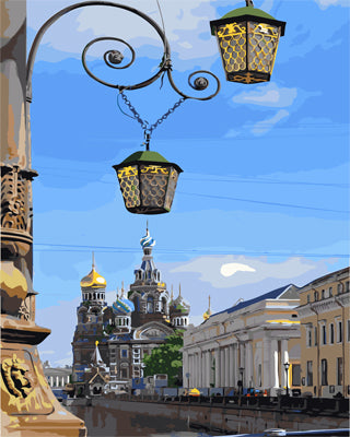 Stadt Malen nach Zahlen GX23740