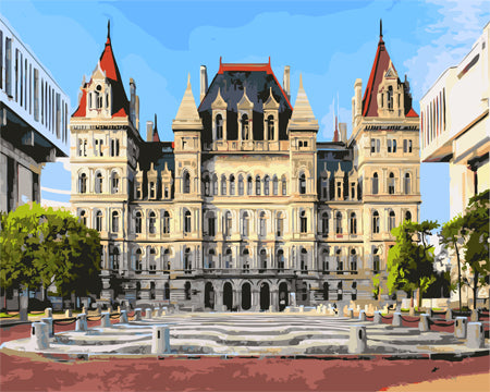 Stadt Malen nach Zahlen GX23749