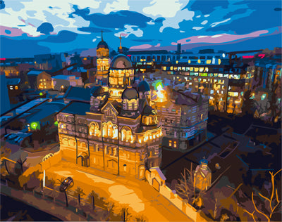 Stadt Malen nach Zahlen GX23753