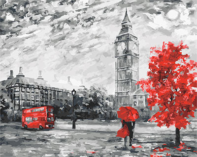 Stadt Malen nach Zahlen GX23822