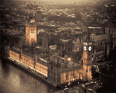 Stadt Malen nach Zahlen GX23836