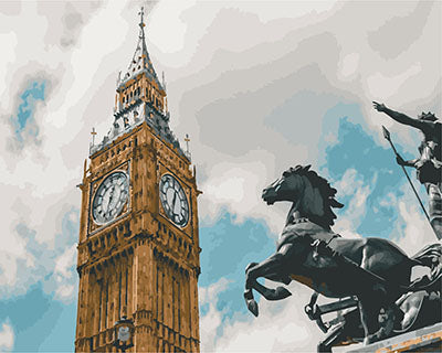 Stadt Malen nach Zahlen GX23839