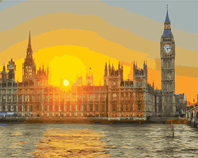 Stadt Malen nach Zahlen GX23842