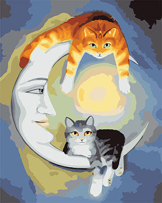 Hund & Katze Malen nach Zahlen GX23843