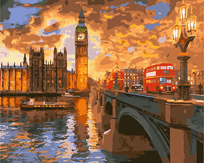 Stadt Malen nach Zahlen GX23858