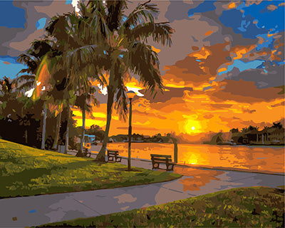 Landschaft Malen nach Zahlen GX23883