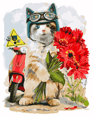 Hund & Katze Malen nach Zahlen GX24010