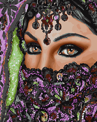 Porträt Malen nach Zahlen GX24040