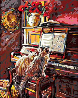 Hund & Katze Malen nach Zahlen GX24154