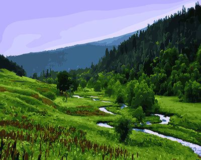 Landschaft Malen nach Zahlen GX24220