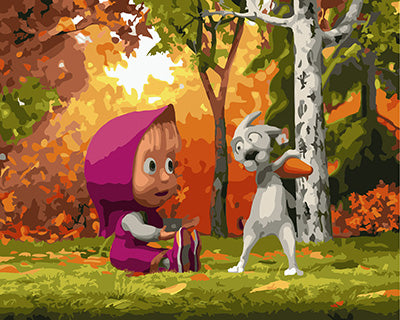 Cartoon Malen nach Zahlen GX24301