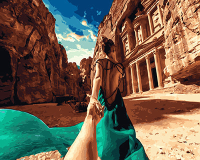 Porträt Malen nach Zahlen GX24493