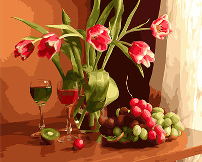 Blume Malen nach Zahlen GX24595