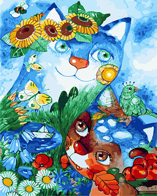 Cartoon Malen nach Zahlen GX24642