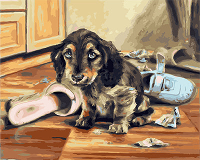 Hund & Katze Malen nach Zahlen GX24713